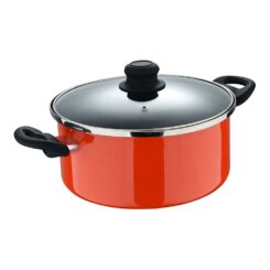 Caçarola em aço de carbono com tampa, indução, valencia experto Ø24 cm