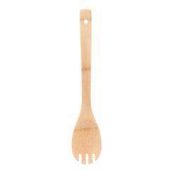 Concha com garfo para cozinha em bambu, experto, 30 x 6 cm