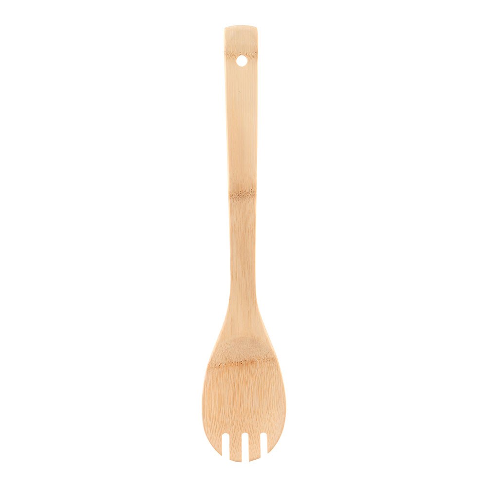 Concha com garfo para cozinha em bambu, experto, 30 x 6 cm