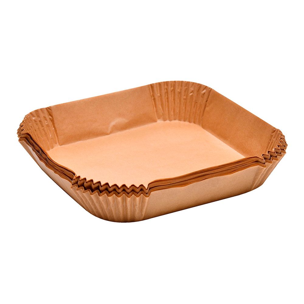 Bandeja quadrada de papel para fritadeira de AR foodies MP, 20 x 20 cm, 50 unidades