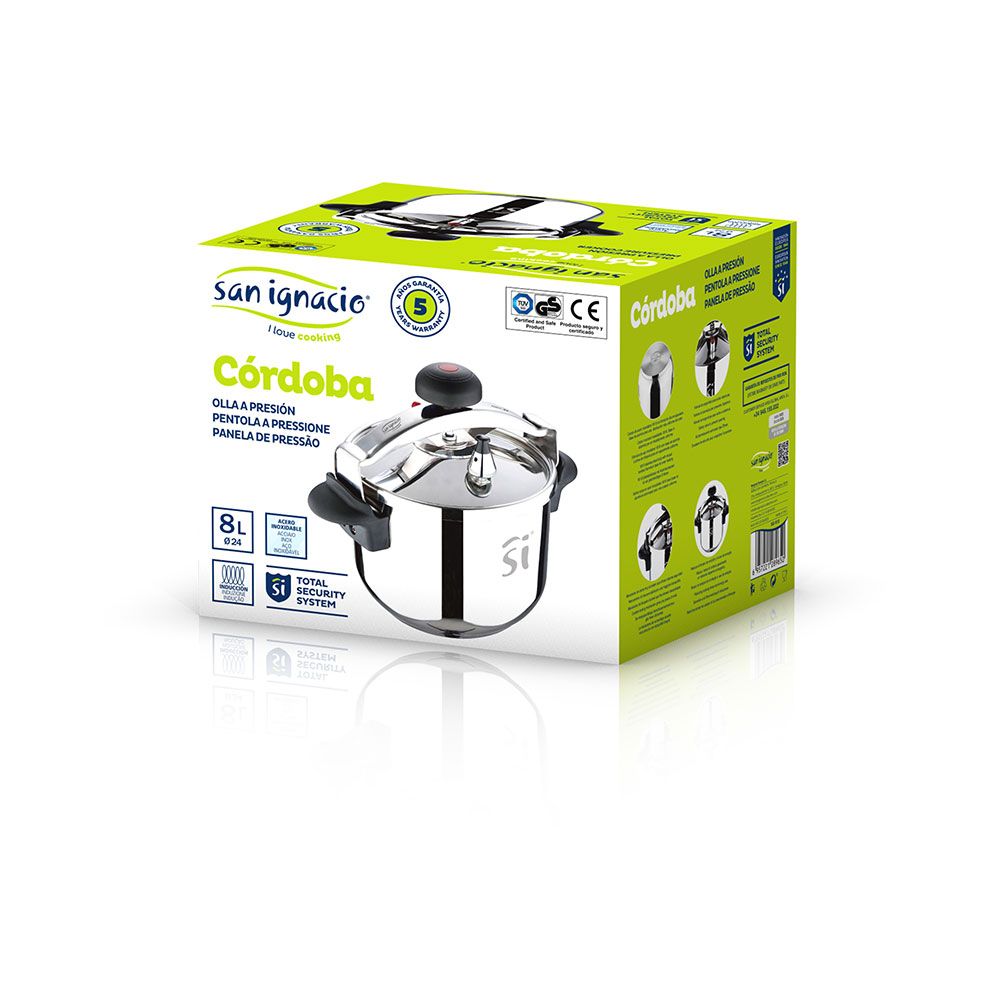 Panela de pressão Ø24cm 8L INOX cordoba SG1512 SAN ignacio - Image 2