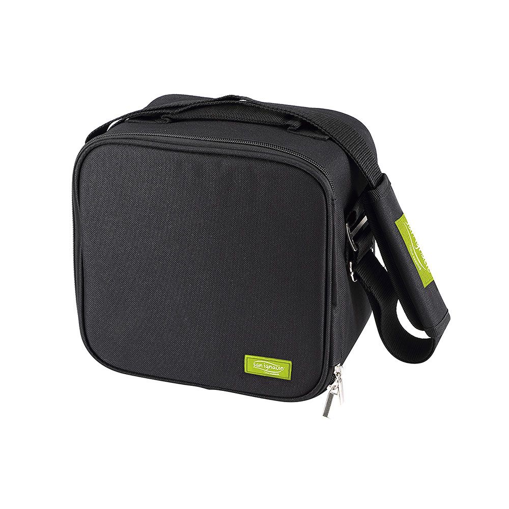 Porta-alimentos walking business poliéster preto 23 x 22 x 13,5 cm