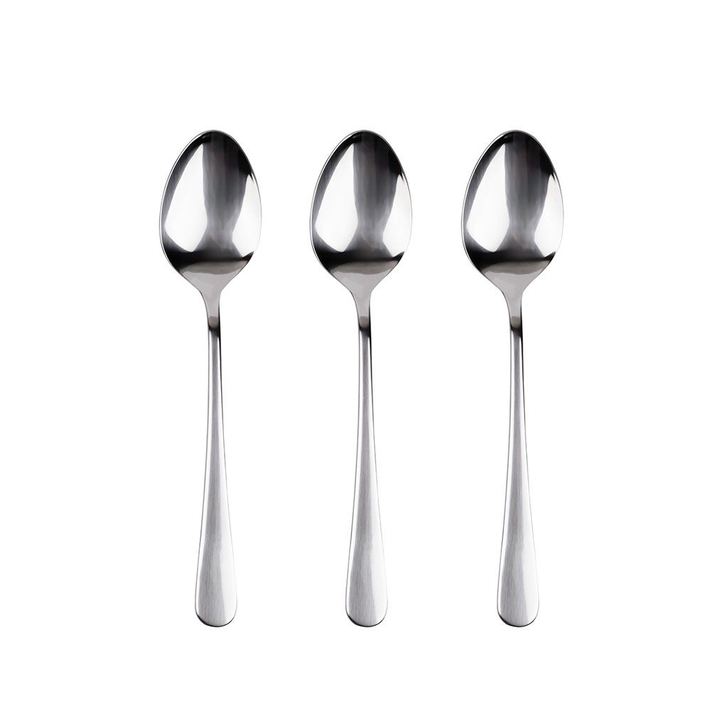 Colher de aço inoxidavel reciclado brilho natur 3 UDS
