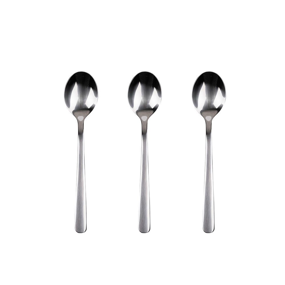 Colher de café de aço inoxidavel reciclado brilho earth 3 UDS