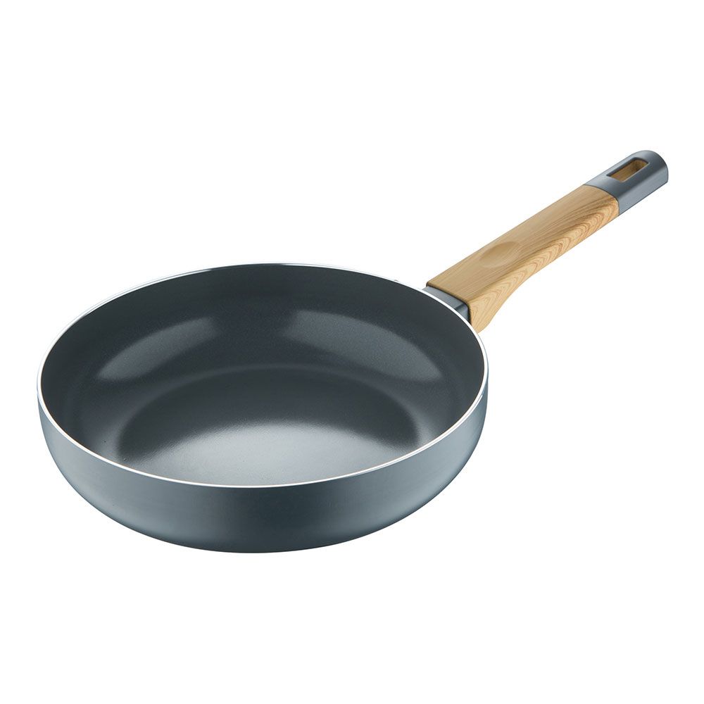 Frigideira de alumínio prensado, cinza terra, ø24 cm