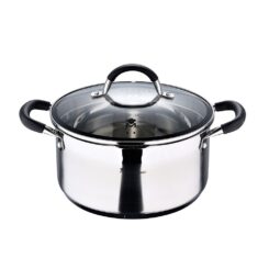 Panela Ø24x12cm 5L INOX com tampa foodies BGMP-1502-BK masterpro