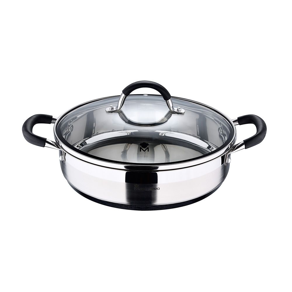 Tacho Ø28x7,5cm 3,8L INOX com tampa foodies BGMP-1503-BK masterpro