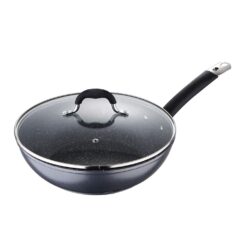 WOK Ø28x8,0cm com tampa alumínio forjado home edition BGMP-3289-BK masterpro
