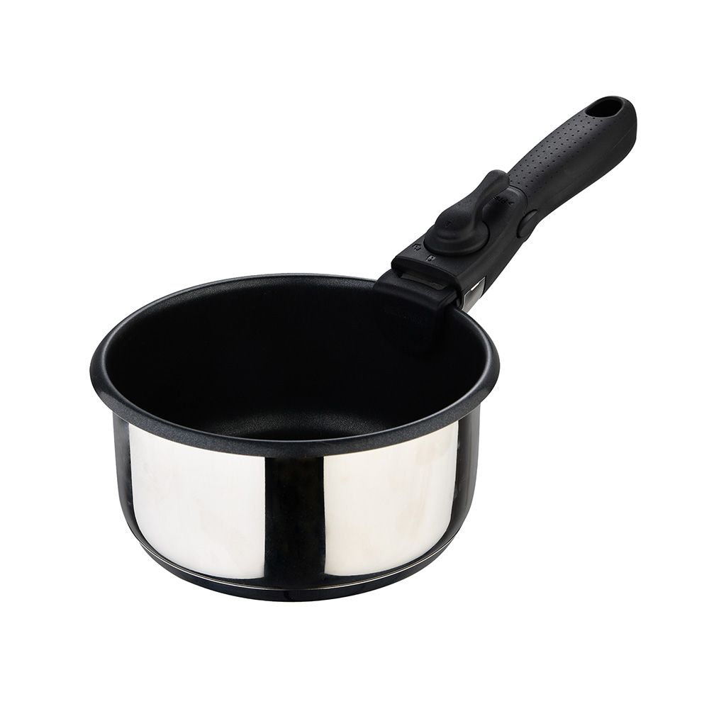 KIT 3 caçarola (Ø16x8cm/Ø18x9cm/Ø20x10cm) em inoxidavel click & cook bergner - Image 2