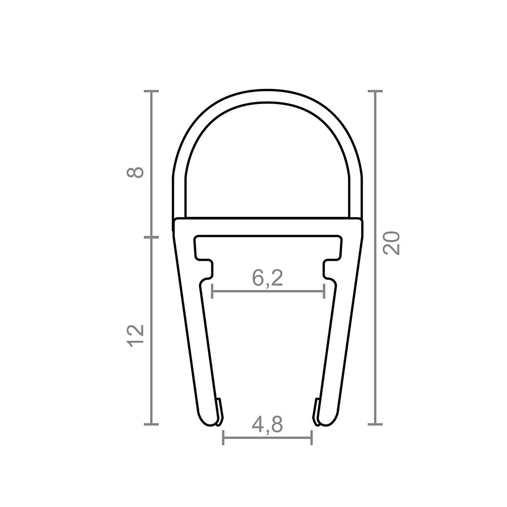 MICEL Perfil de espuma para tecido pf3 10,2x20mm tr 18525 micel - Image 2