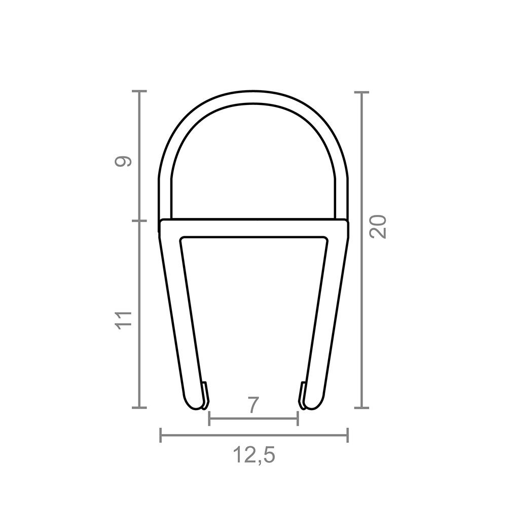 MICEL Perfil de espuma para tecido pf3 12,5x20mm tr 18526 micel - Image 2