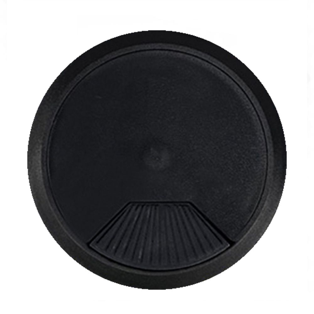 Tampa passa-cabos TPC01 Ø60 x 22 mm preto, blister