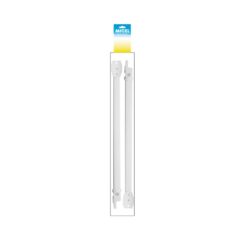Braços para toldo, modelo stor tld10, em alumínio com acabamento branco, 45 x 130 x 500 mm, blister