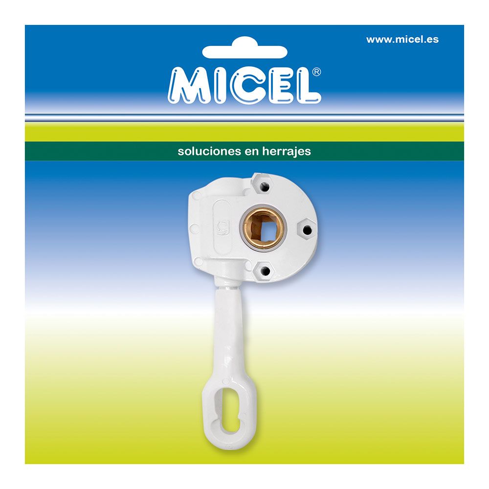 Enroladora de toldo, gancho longo especial, modelo TLD05, fabricada em zamak com acabamento branco, 77 x 35 x 175 mm, blister - Image 2