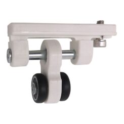 Polia para pergolado, deslizante, modelo tld21, em nylon com acabamento branco, 65 x 18,5 x 48 mm, blister