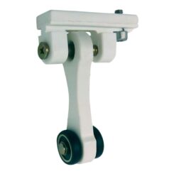 Polia para pergolado, deslizante, modelo tld21, em nylon com acabamento branco, 65 x 18,5 x 90 mm, blister