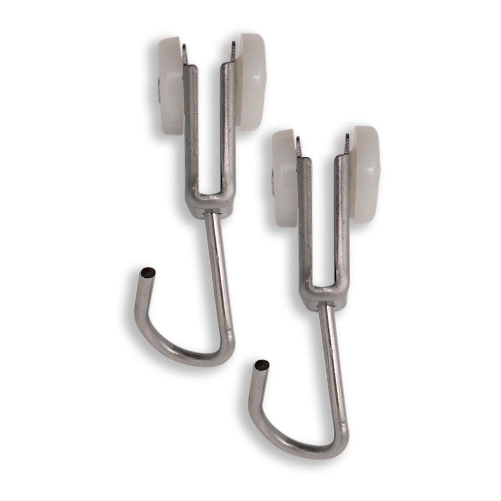 Polias para pérgula, perfil, exterior, modelo tld17, em aço com acabamento em aço inoxidável, 18,5 x 17 x 60 mm, 2 unidades, blister