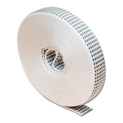 Fita cega PR26, branca com manchas pretas, 14 mm x 6 m