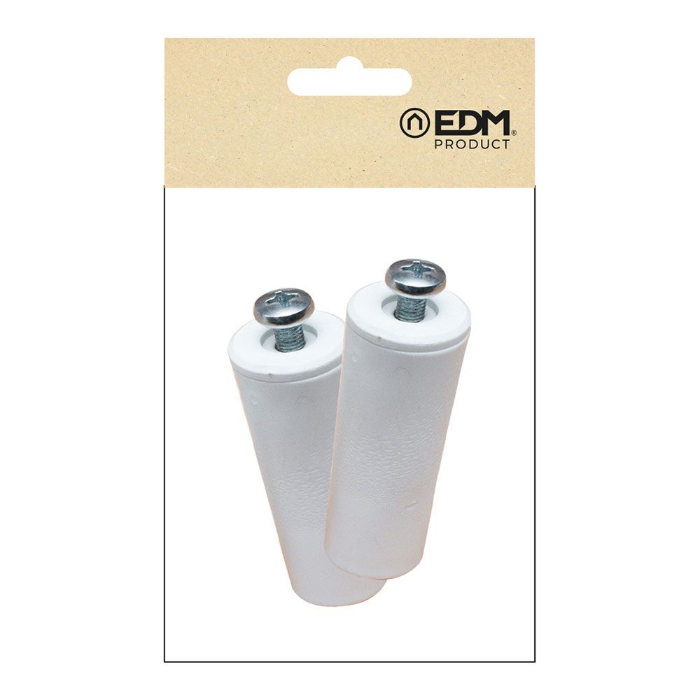 PR08 batente cego, branco 40 mm 2 unid - Image 2
