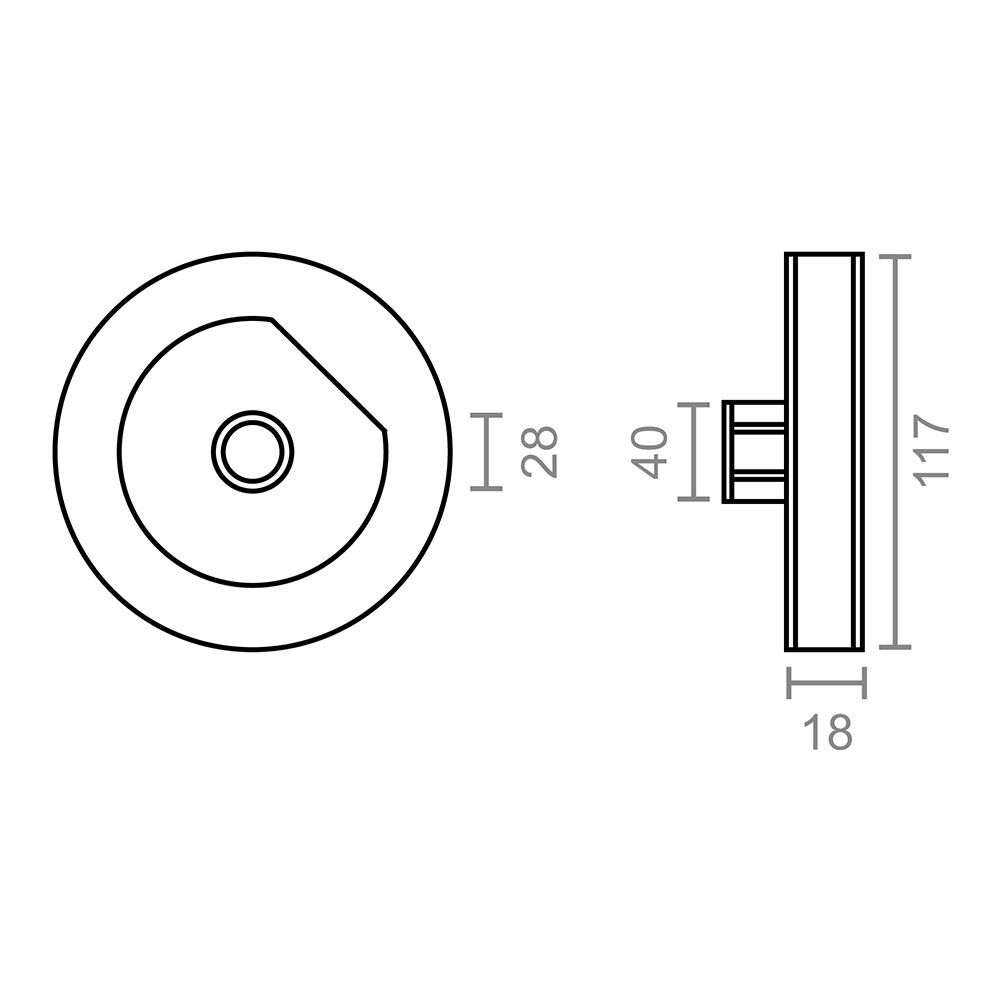 Polia plástica spigot PR21 preto para rolamento de correia de 18 mm - Image 2