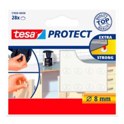 Gota autoadesiva, protetora e antiderrapante, transparente, Ø8 mm, 28 un, blister