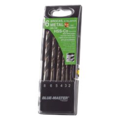 Brocas hss-co retificadas, Ø2-8 mm, jogo 6 peças