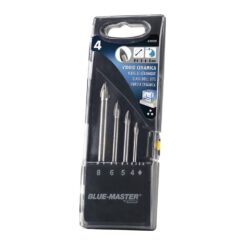 Brocas estrela ponta de lança, cristal e porcelanato Ø4-5-6-8 mm, jogo 4 peças
