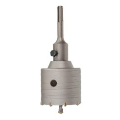 Serra copo para construção de metal duro (MD) Ø68 mm + adaptador SDS plus + broca guia