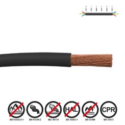 SEDILES Cabo h07z1-k 1,50 mm² preto euro/m