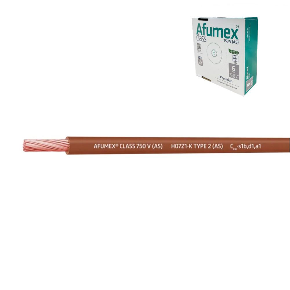 Cabo H07Z1-K(AS) 1,5 mm² castanho euro/m