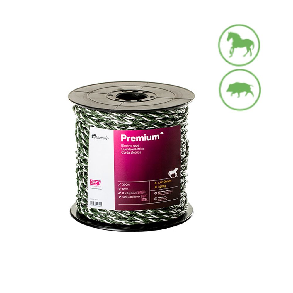 Corda condutora 5mm 200M pastormatic.