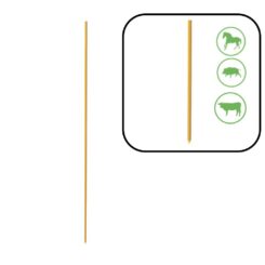 Pack 50 estacas 120cm fibra amarela pastormatic