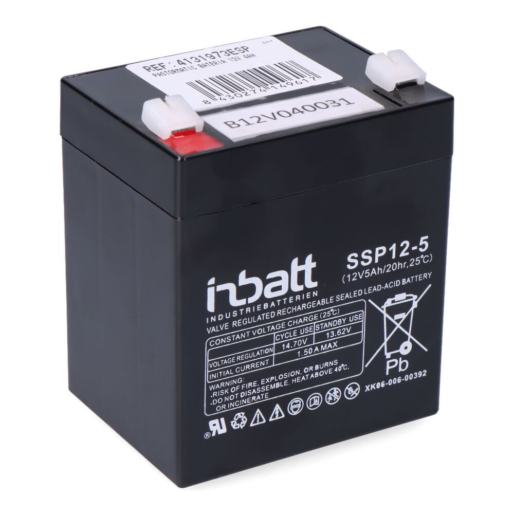 Bateria 12V 5Ah para pastor 300 pastormatic
