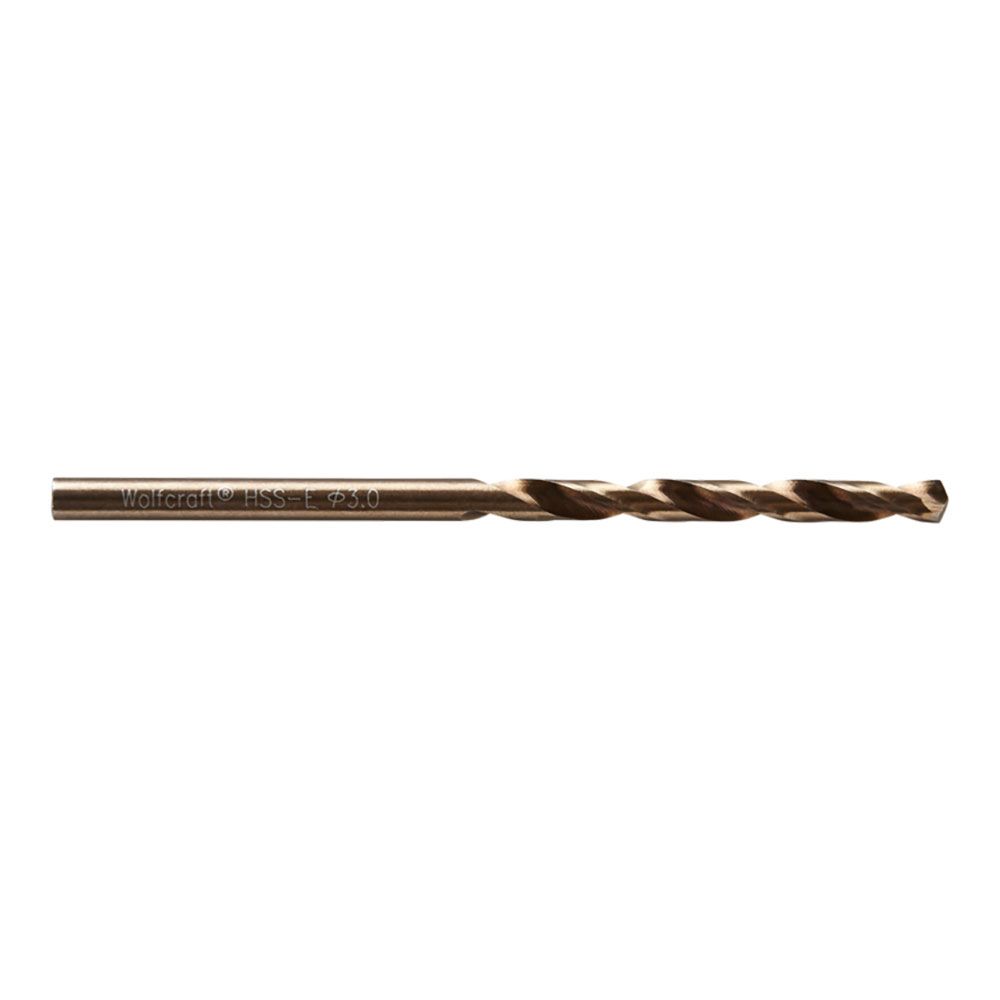 Broca de cobalto HSS retificada, Ø3,00 x 61 mm