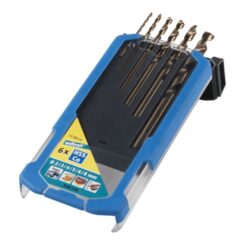 Brocas de metal HSS cobalto retificada, Ø2,00 - 8,00 mm, conjunto de 6 peças,