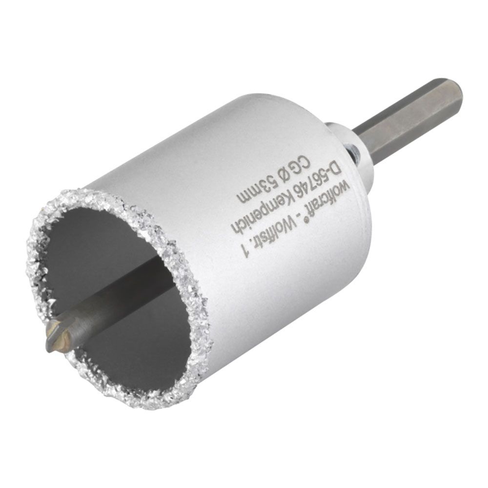 Broca revestida de carboneto de tungstênio, com adaptador, ø53 x 55 mm