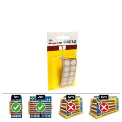 Caixa 10 blisters 20 unid. tampa adesiva din/ref mtap ø 13mm COR cinzento celo