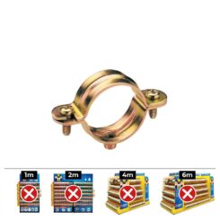 Caixa 100 unid. abraçadeira l Ø22x47mm din/ref l celo
