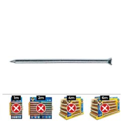 Caixa 100 unid. pontas CP Ø3,4x80mm din/ref CPQ aço zincado 93480CPQ celo