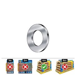 Caixa 1000 unid. anilha lisa din/ref 125A Ø4mm zincado celo