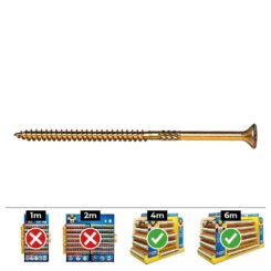 Caixa 100 unid. parafuso para madeira escareado PZ r/parc din/ref vloxp Ø6x110mm bicromado celo