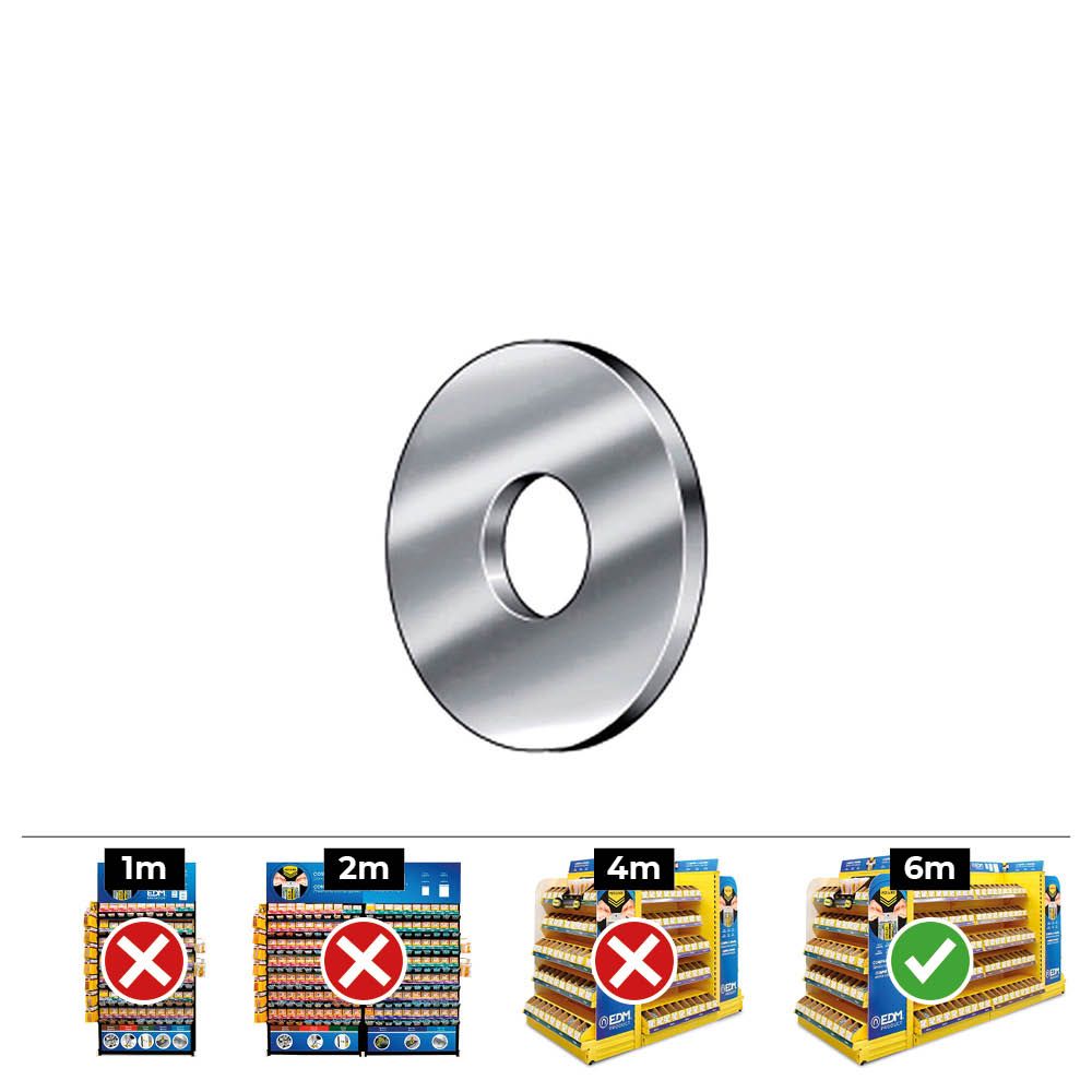 Caixa 100 unid. anilha ABA larga din/ref 9021 Ø12mm zincado celo