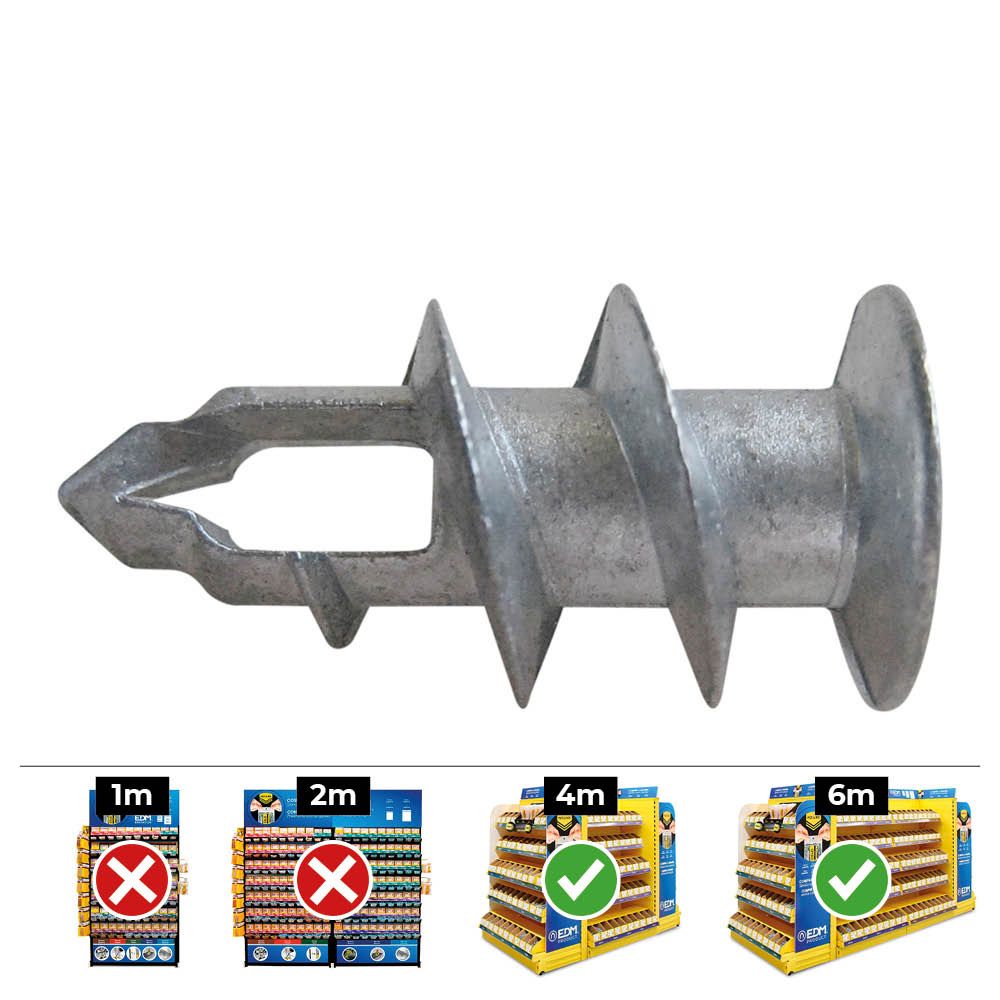 Caixa 100 unidades. cão de gesso metal Ø4-5x37mm DIN gkdz