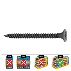 Caixa 500 unid. parafuso pladur placa-metal SSF Ø3,9x55mm fosfatado celo