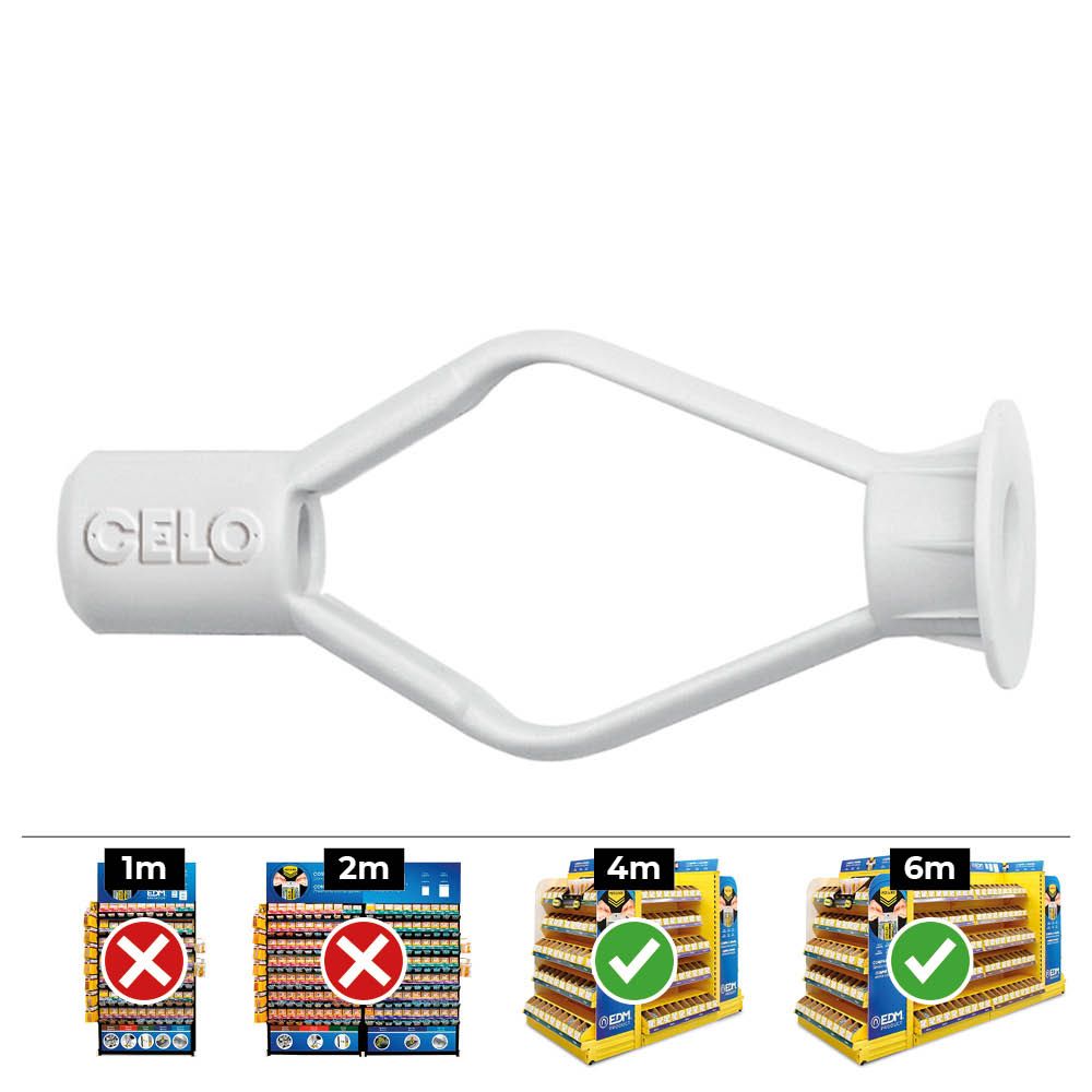 Caixa 100 unid. bucha cartão gesso Ø6mm REF. HR celo