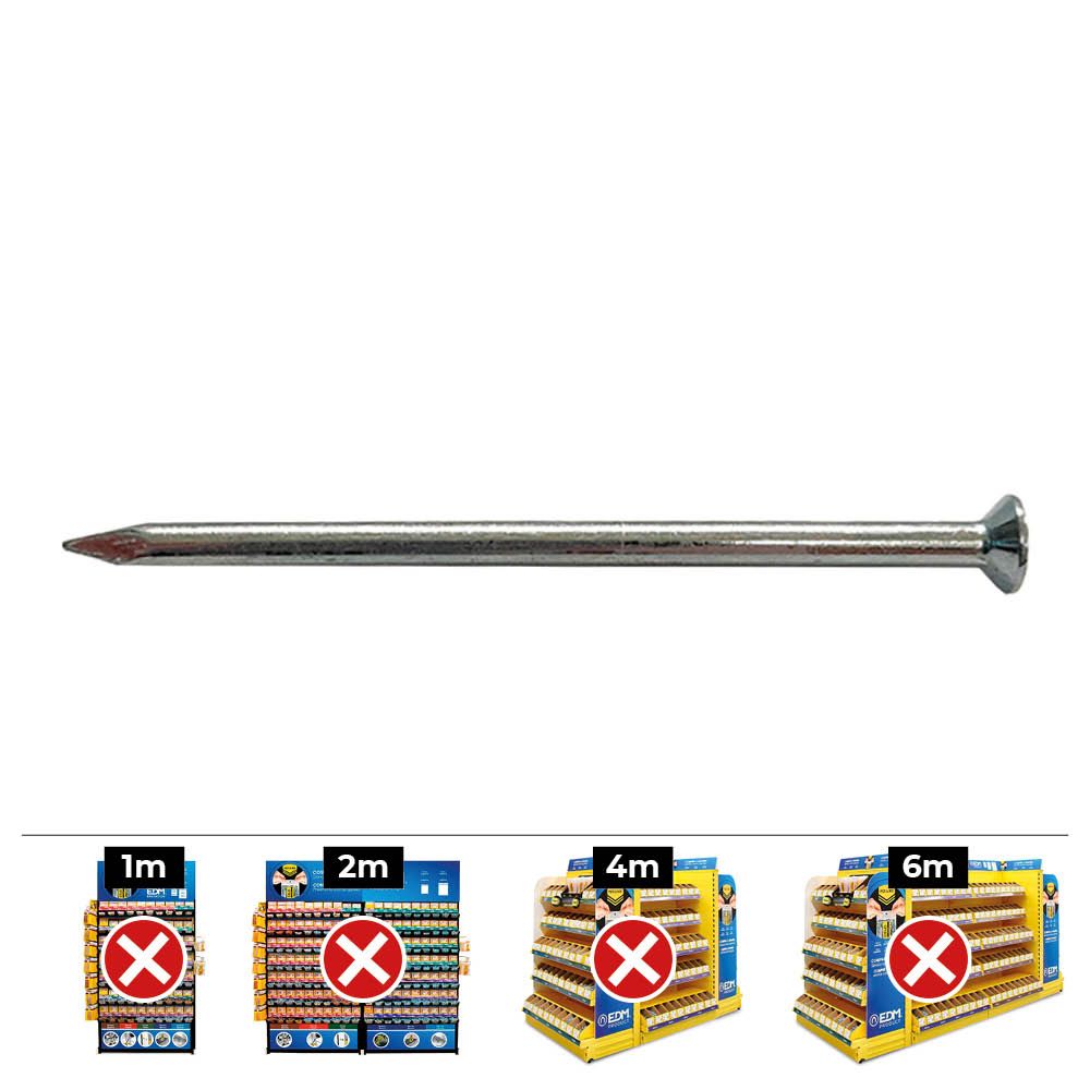 Caixa 500 unid. pontas CP Ø2,5x30mm din/ref CPQ aço zincado 92530CPQ celo