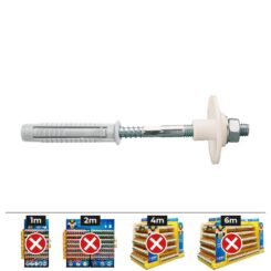 KIT de fixação de PIA de saco com porca de ferro Ø8x100 flth