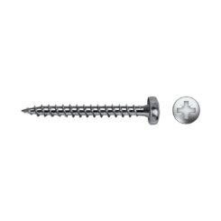 Caixa 500 unidades parafuso madeira velox B rosca completa pilled imprint PZ2 Ø4,5 x 35 mm zinco