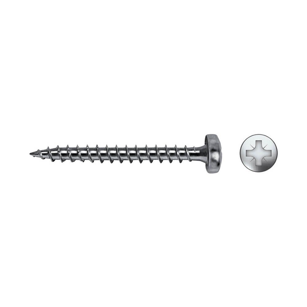 Caixa 500 unidades parafuso madeira velox B rosca completa pilled imprint PZ2 Ø4,5 x 35 mm zinco