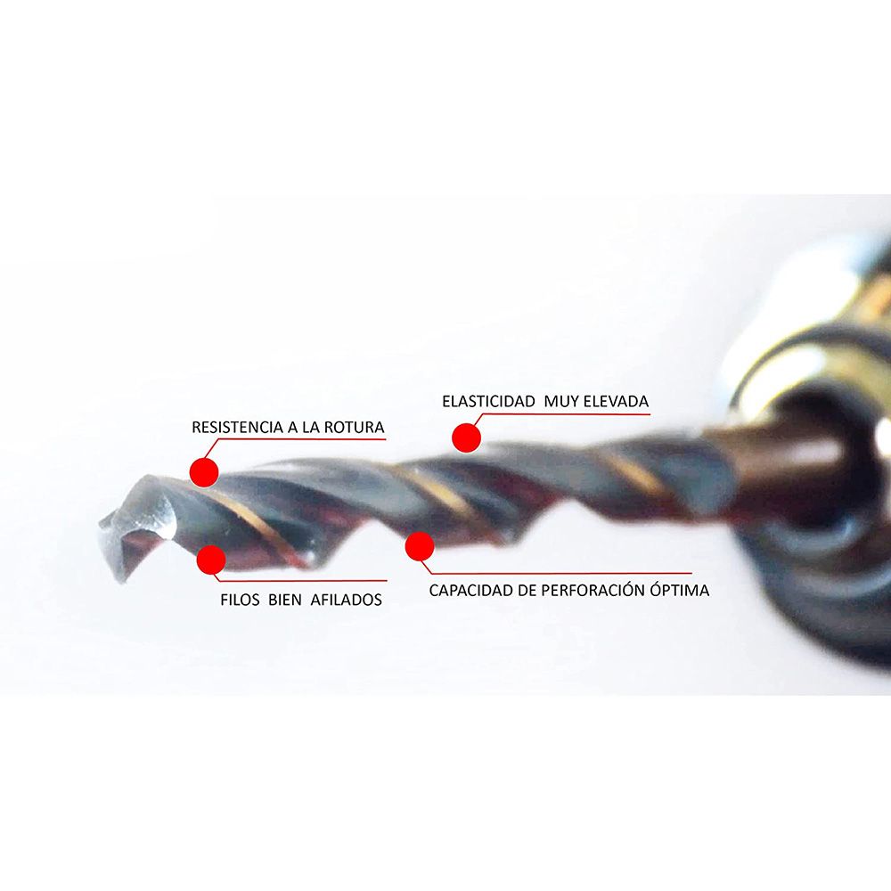 Broca para metal F3 hss-r DIN 338, Ø9,50 x 81/125 mm, 10 un - Image 2